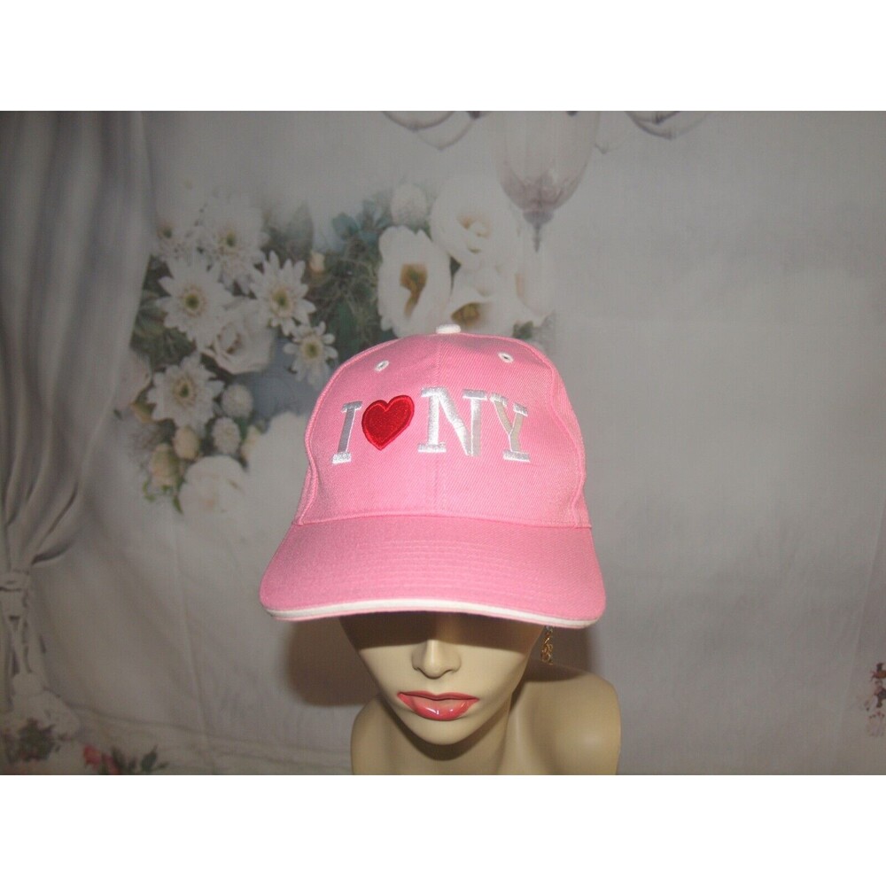 I Love New York Pink Ball Cap Hat I heart NY Embroidered Baseball Cap NEW
